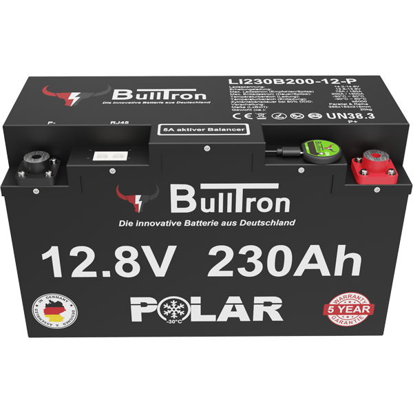 BullTron Polar 230Ah incl. Smart BMS mit 200A Dauerstrom & Bluetooth App