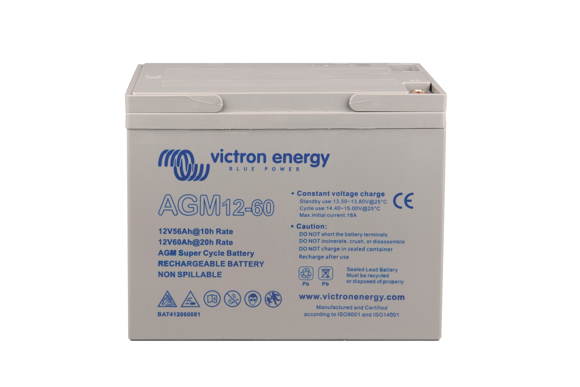 Victron Super Cycle AGM Batterie12V/60Ah