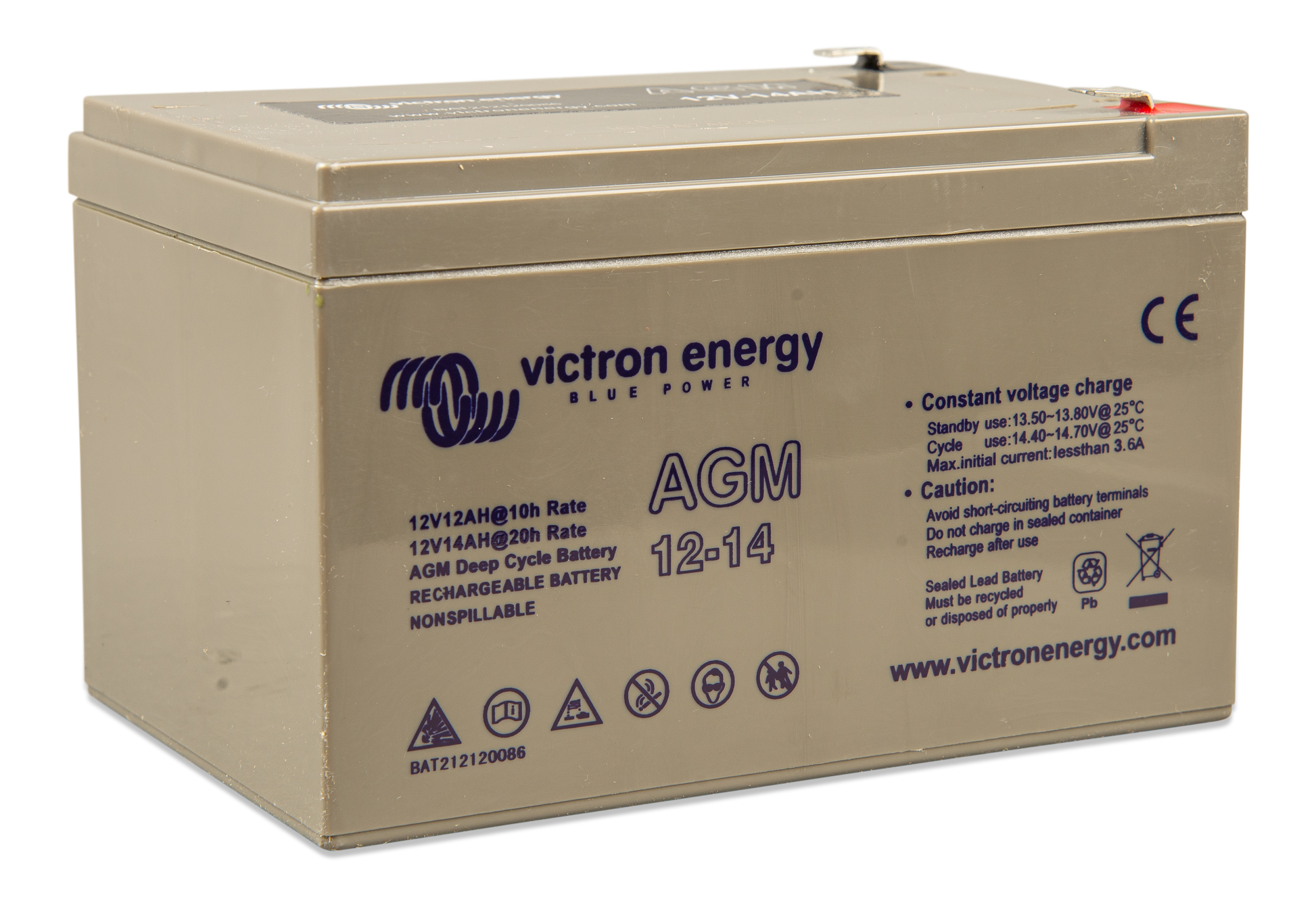 Victron Deep Cycle AGM Batterie 12V/14Ah
