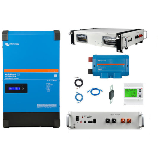 Energy Speicher Set 1 Phasig 48V/5000VA + GX + 10,2kWh Batteriespeicher