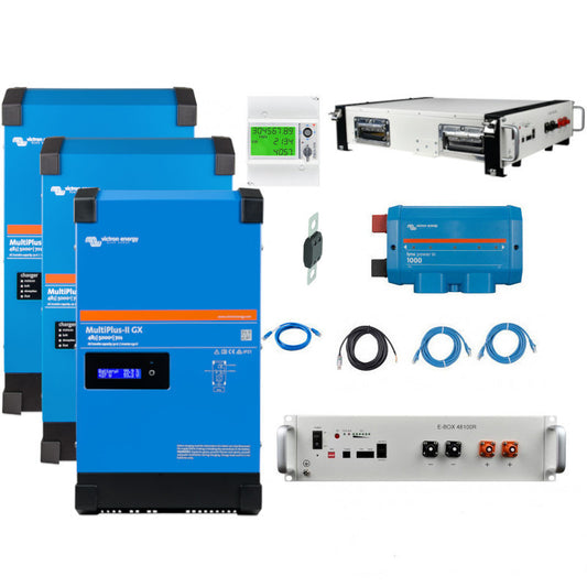 Energy Speicher Set 3 Phasig 48V/5000VA + GX + 20,4kWh Batteriespeicher