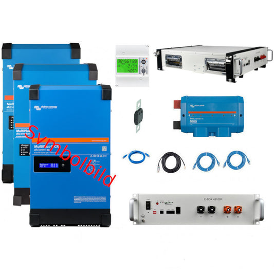 Energy Speicher Set 3 Phasig 48V/5000VA + GX + 25,5kWh Batteriespeicher