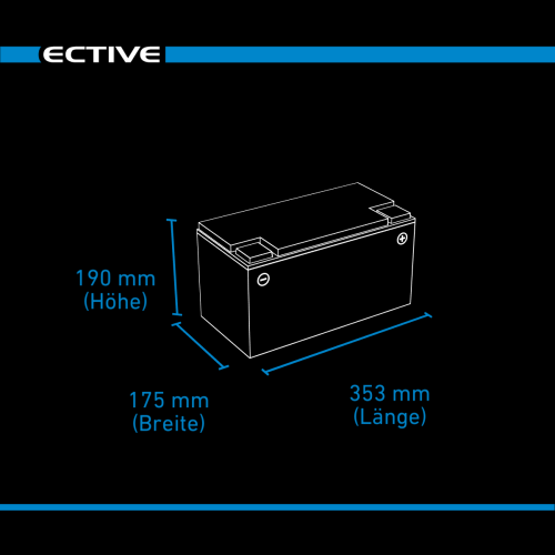 ECTIVE DC 110 Gel Deep Cycle 110Ah Versorgungsbatterie