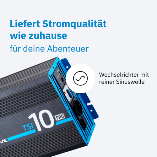 ECTIVE TSI 10 PRO 1000W/12V Sinus-Wechselrichter mit Netzvorrangschaltung