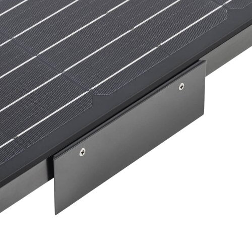 ECTIVE 2-teilig Alu-Haltespoiler für Solarmodule (schwarz)
