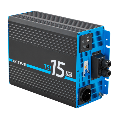 ECTIVE TSI 15 PRO 1500W/12V Gen. 2 Sinus-Wechselrichter mit Netzvorrangschaltung