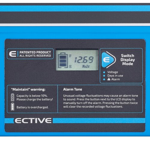ECTIVE DC 38S AGM Deep Cycle mit LCD-Anzeige 38Ah Versorgungsbatterie