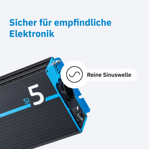 ECTIVE SI 5 500W/12V Sinus-Wechselrichter mit reiner Sinuswelle