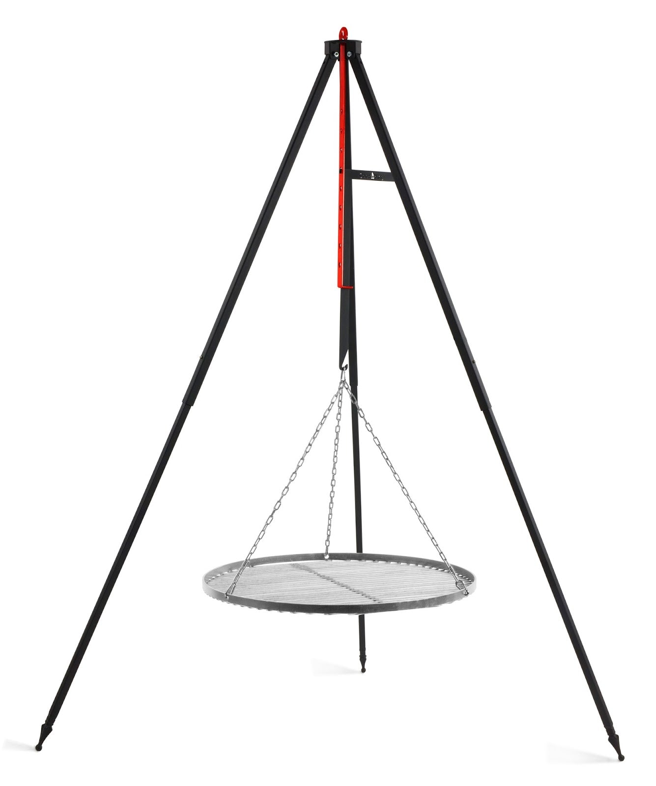Cookking Campinggrill am Dreibein 160 cm - Rost aus rostfreiem Stahl 60 cm