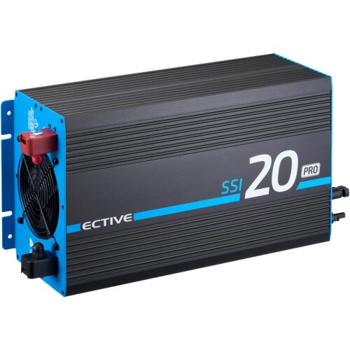 ECTIVE SSI 15 PRO 1500W/12V Sinus-Wechselrichter mit Netzvorrangschaltung, Ladegerät und Laderegler