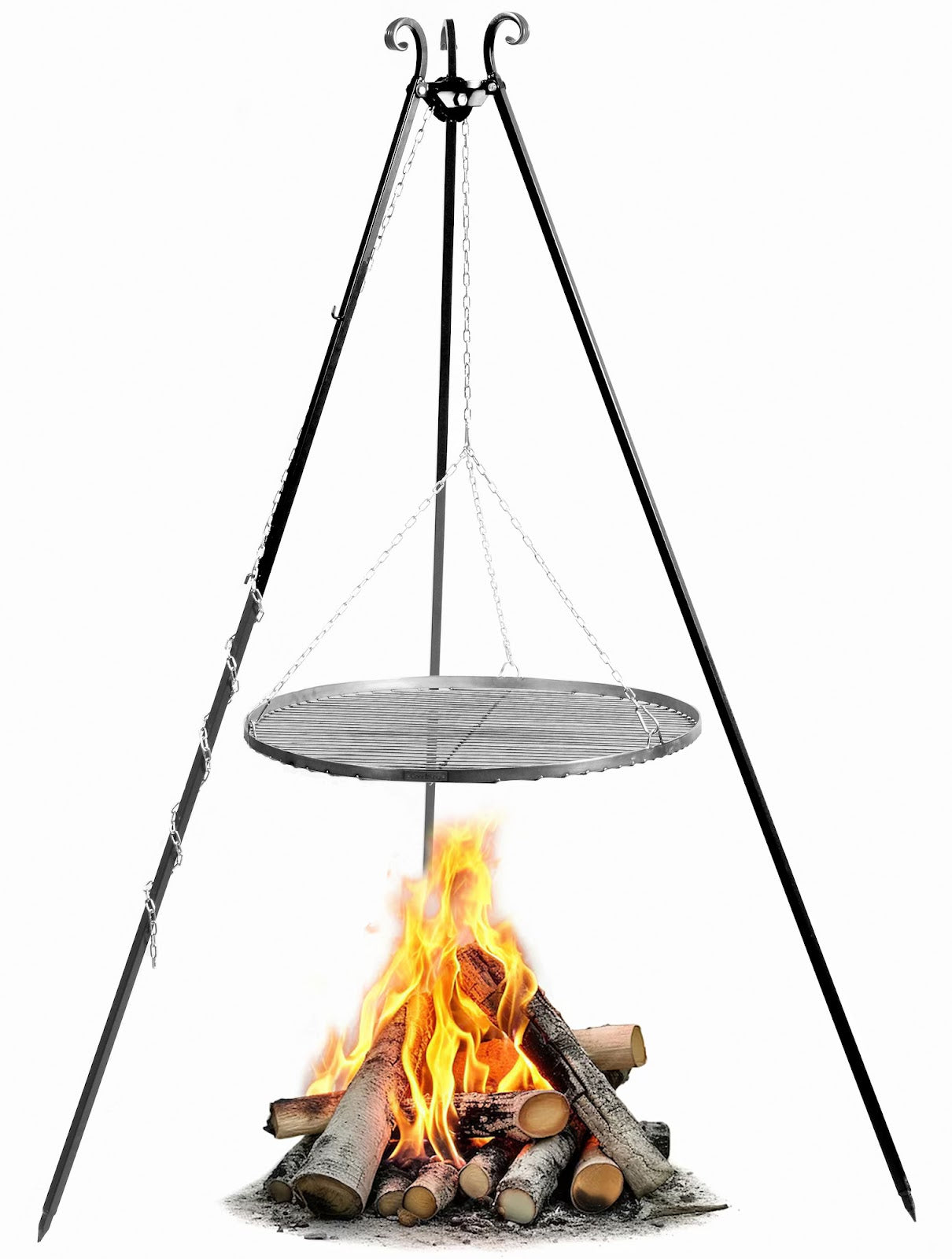 Cookking Schwenkgrill 180 cm - Grillrost aus Rohstahl 70 cm