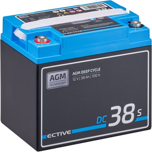 ECTIVE DC 115S AGM Deep Cycle mit LCD-Anzeige 115Ah Versorgungsbatterie