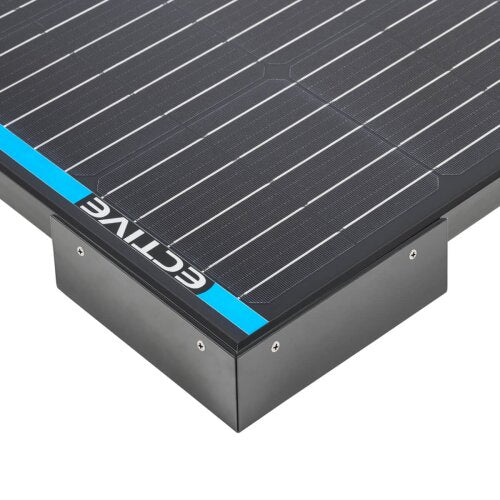 ECTIVE 2-teilig Alu-Haltespoiler für Solarmodule (schwarz)