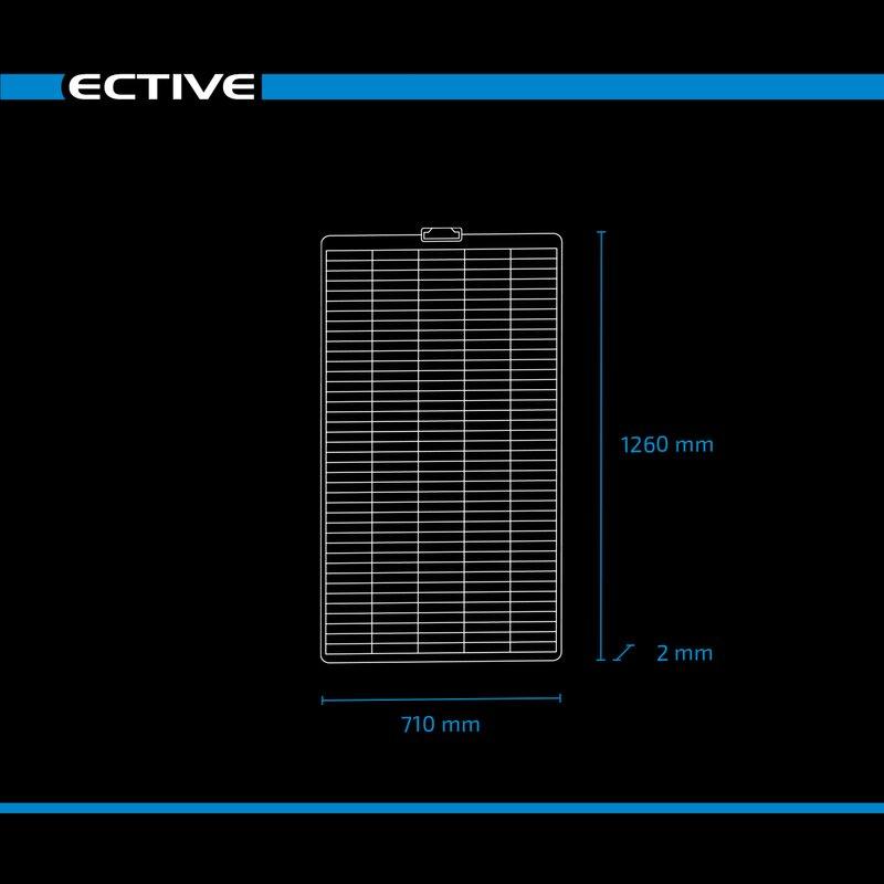 ECTIVE SSP 180 Flex Black flexibles Schindel Solarmodul Monokristallin 180W - campermagic