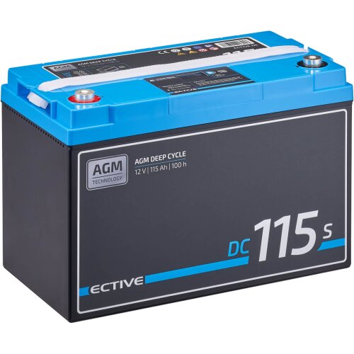 ECTIVE DC 38S AGM Deep Cycle mit LCD-Anzeige 38Ah Versorgungsbatterie