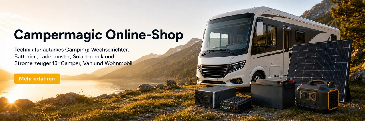 Campermagic Online-Shop – Technik für autarkes Camping