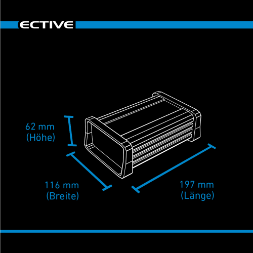 ECTIVE Multiload 10 LFP 10A/12V 8-Stufen Lithium-Batterieladegerät
