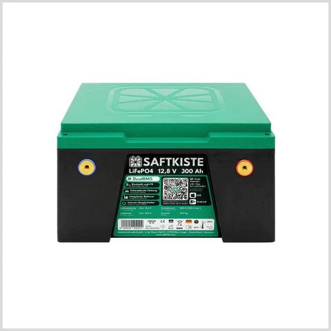 Saftkiste 300 LiFePO4-Akku mit 300 Ah Batteriepole vorn - campermagic