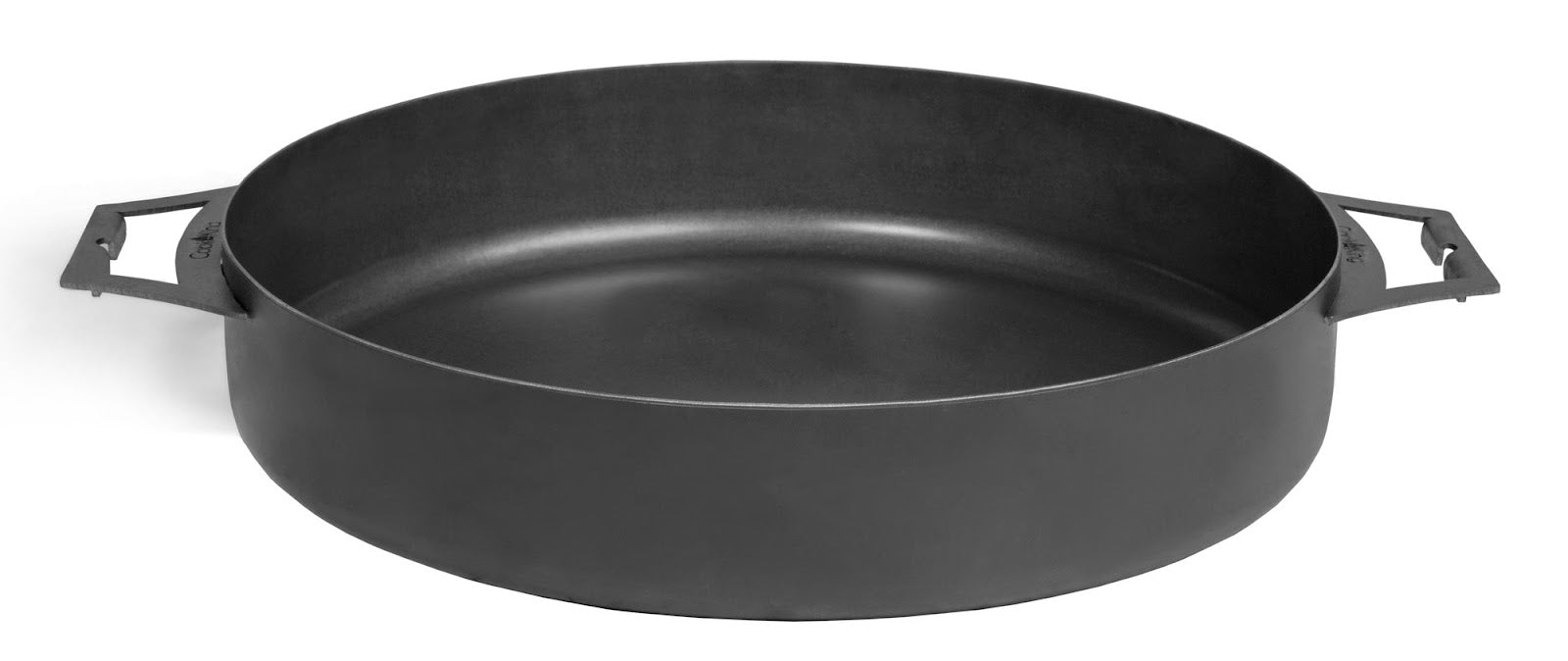 Cookking Pfanne aus natürlichem Stahl 50 cm mit zwei Griffen