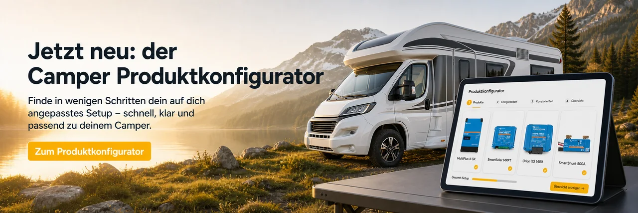 Camper Produktkonfigurator – passend ausgestattet, entspannt losfahren