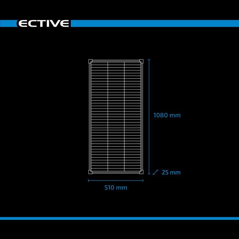 ECTIVE SSP 110 Black Lightweight Schindel Solarmodul Monokristallin 110W - campermagic