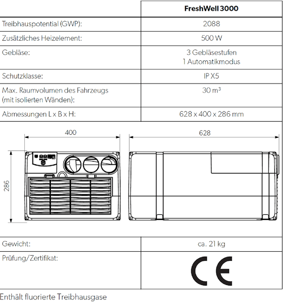 DOMETIC FRESHWELL 3000 - campermagic