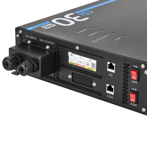 ECTIVE CSI 30 PA PRO 3000W/12V Sinus-Wechselrichter mit Netzvorrangschaltung und 125 A / 1500 W Ladegerät