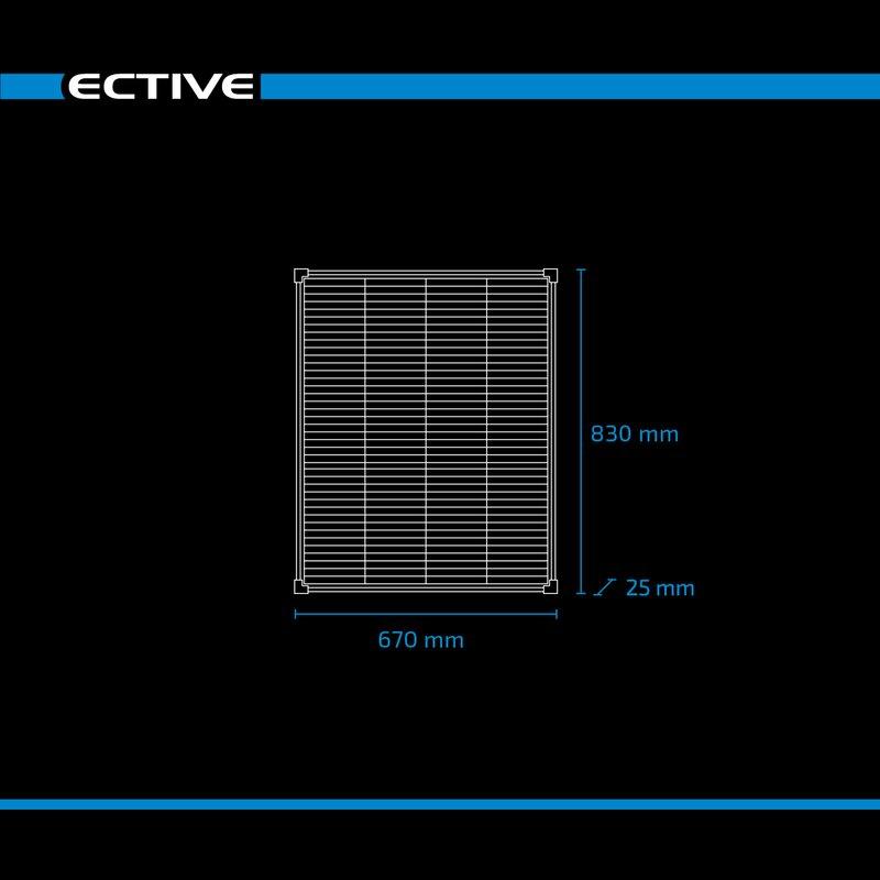 ECTIVE SSP 100 Black Lightweight Schindel Solarmodul Monokristallin 100W - campermagic