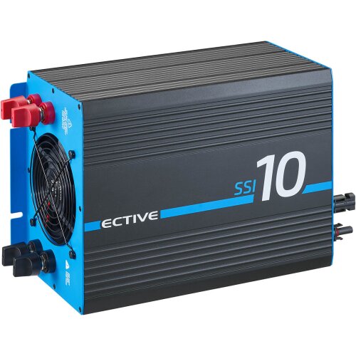 ECTIVE SSI 10 PRO 1000W/12V Sinus-Wechselrichter mit Netzvorrangschaltung, Ladegerät und Laderegler