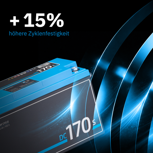 ECTIVE DC 170S AGM Deep Cycle mit LCD-Anzeige 170Ah Versorgungsbatterie