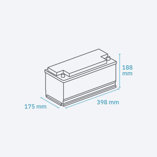ECTIVE NaC 100 BT 12 V Natrium Versorgungsbatterie 100 Ah