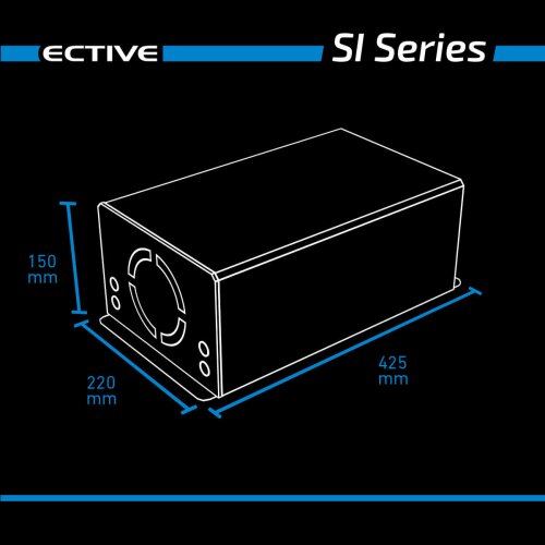 ECTIVE SI 30 3000W/12V Sinus-Wechselrichter mit reiner Sinuswelle