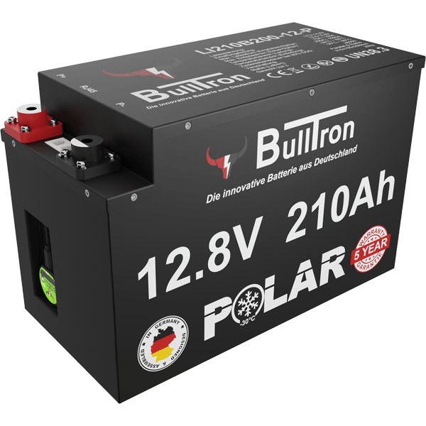 BullTron Polar 210Ah Untersitz mit 200A Dauerstrom inklusiv Smart BMS & Bluetooth App - campermagic