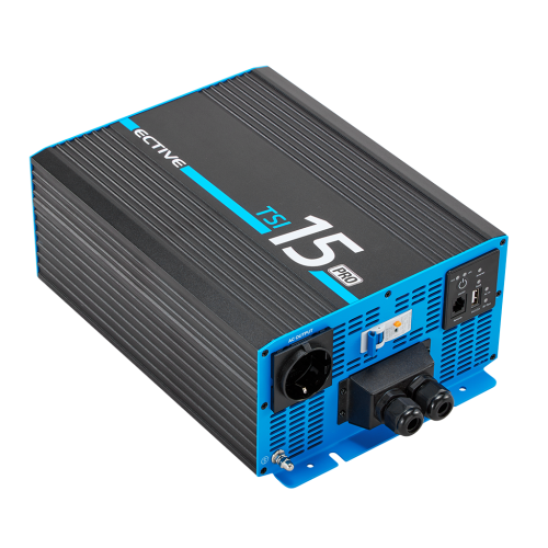 ECTIVE TSI 15 PRO 1500W/12V Gen. 2 Sinus-Wechselrichter mit Netzvorrangschaltung