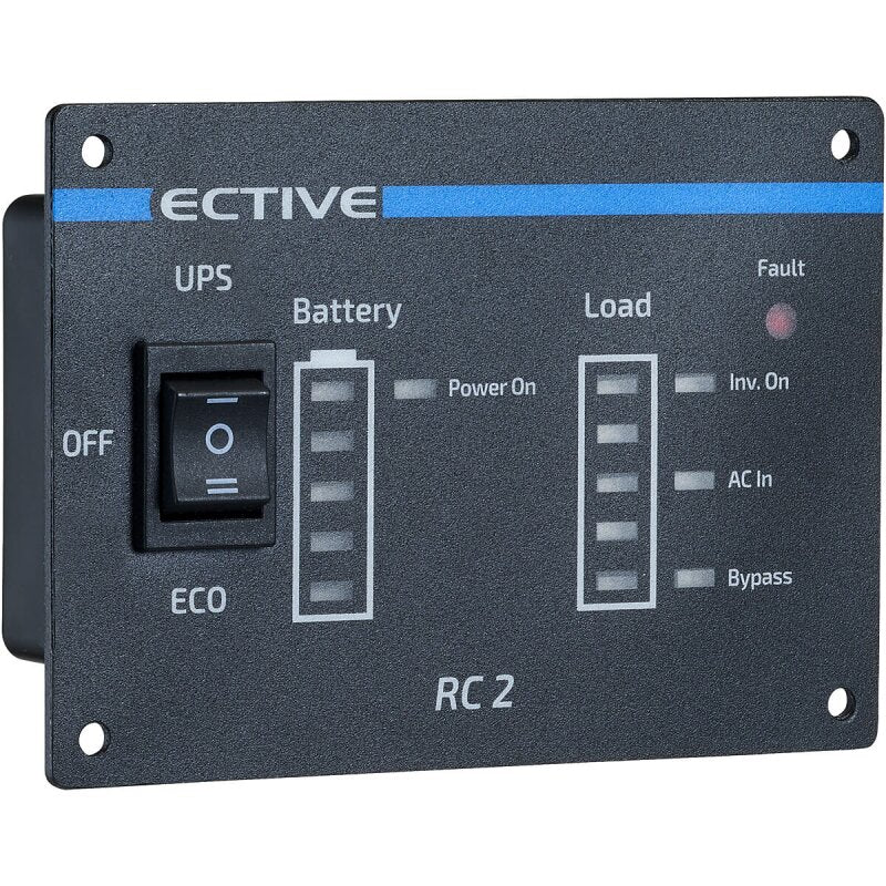 ECTIVE RC2 Fernbedienung mit Ladestandsanzeige für Wechselrichter der TSI-Serie