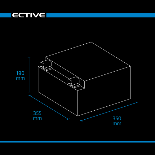 ECTIVE LC 540s LT LiFePO4 Lithium Untersitzbatterie 540Ah