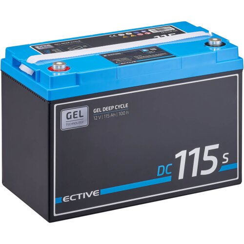ECTIVE DC 38S GEL Deep Cycle mit LCD-Anzeige 38Ah Versorgungsbatterie
