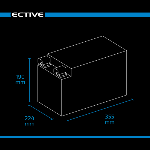 ECTIVE LC 320s LT LiFePO4 Lithium Untersitzbatterie 320Ah