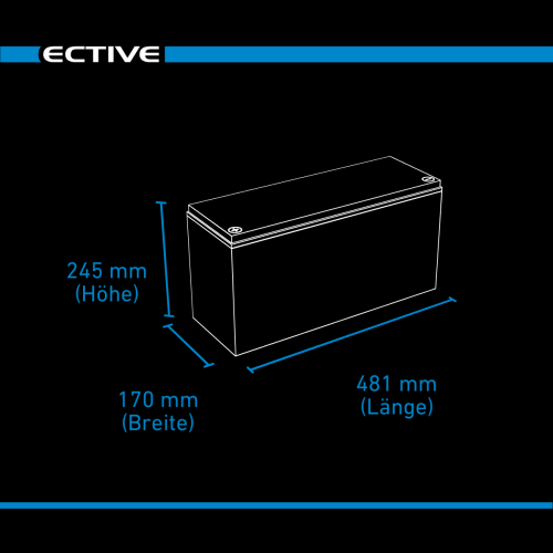 ECTIVE DC 185 AGM Deep Cycle 185Ah Versorgungsbatterie