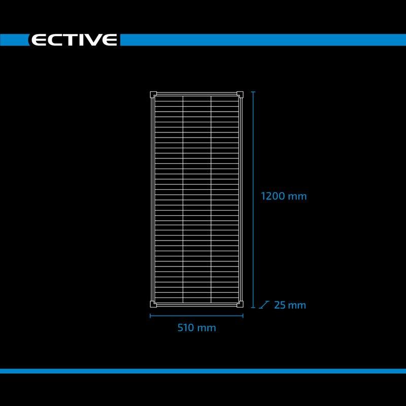 ECTIVE SSP 120 Black Lightweight Schindel Solarmodul Monokristallin 120W - campermagic