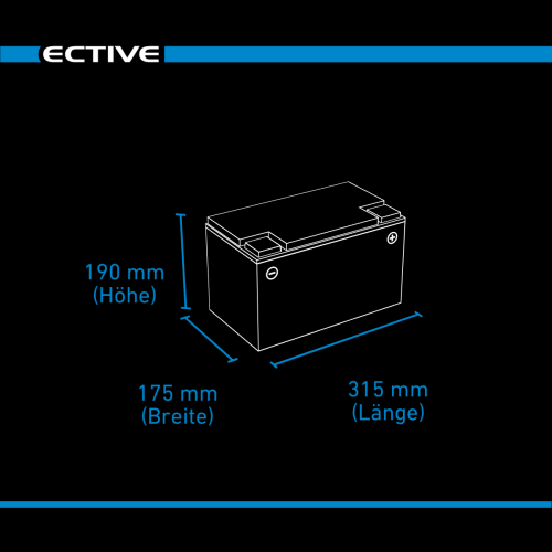 ECTIVE DC 95 Gel Deep Cycle 95Ah Versorgungsbatterie