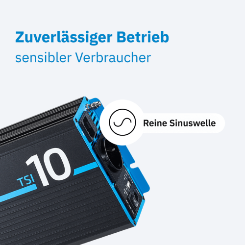 ECTIVE TSI 10 1000W/24V Sinus-Wechselrichter mit NVS- und USV-Funktion
