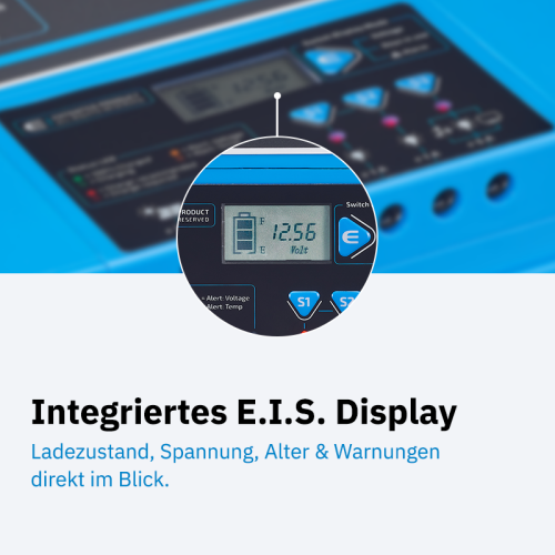 ECTIVE DC 85S GEL Deep Cycle mit LCD-Anzeige 85Ah Versorgungsbatterie