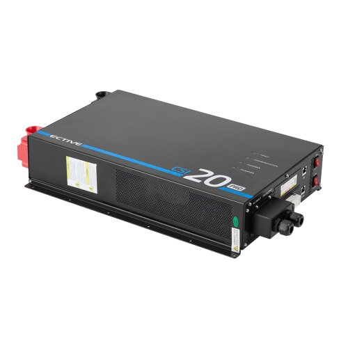 ECTIVE CSI 20 PA-RCD PRO 2000W/12V Sinus-Wechselrichter mit Netzvorrangschaltung und 125 A / 1500 W Ladegerät