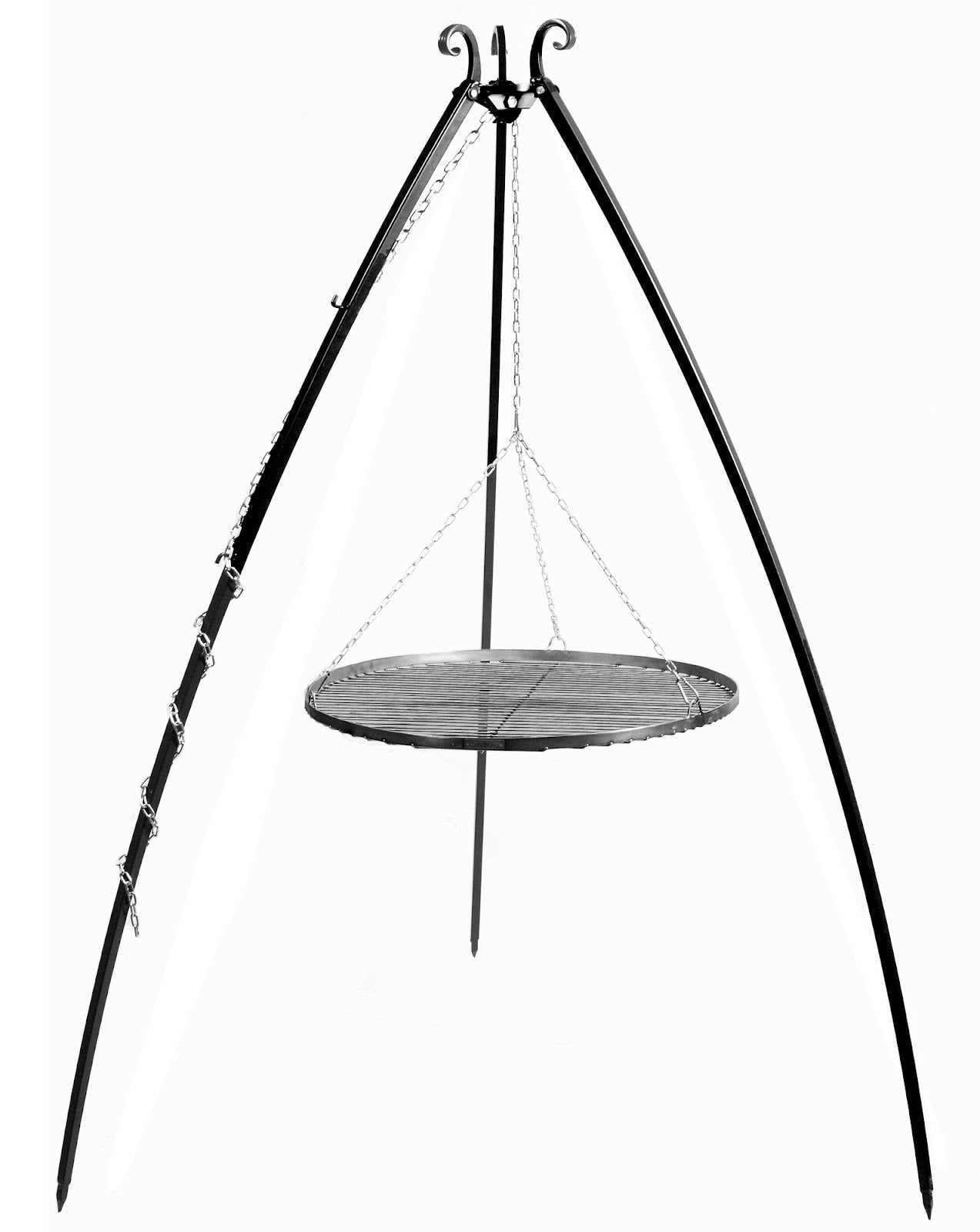 Cookking Schwenkgrill 200 cm - Grillrost aus Rohstahl 70 cm