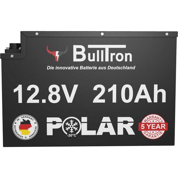 BullTron Polar 210Ah Untersitz mit 200A Dauerstrom inklusiv Smart BMS & Bluetooth App - campermagic