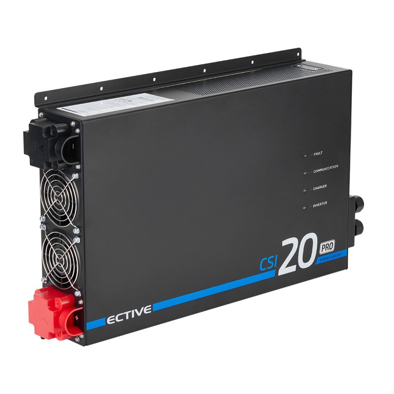 ECTIVE CSI 20 PA-RCD PRO 2000W/12V Sinus-Wechselrichter mit Netzvorrangschaltung und 125 A / 1500 W Ladegerät