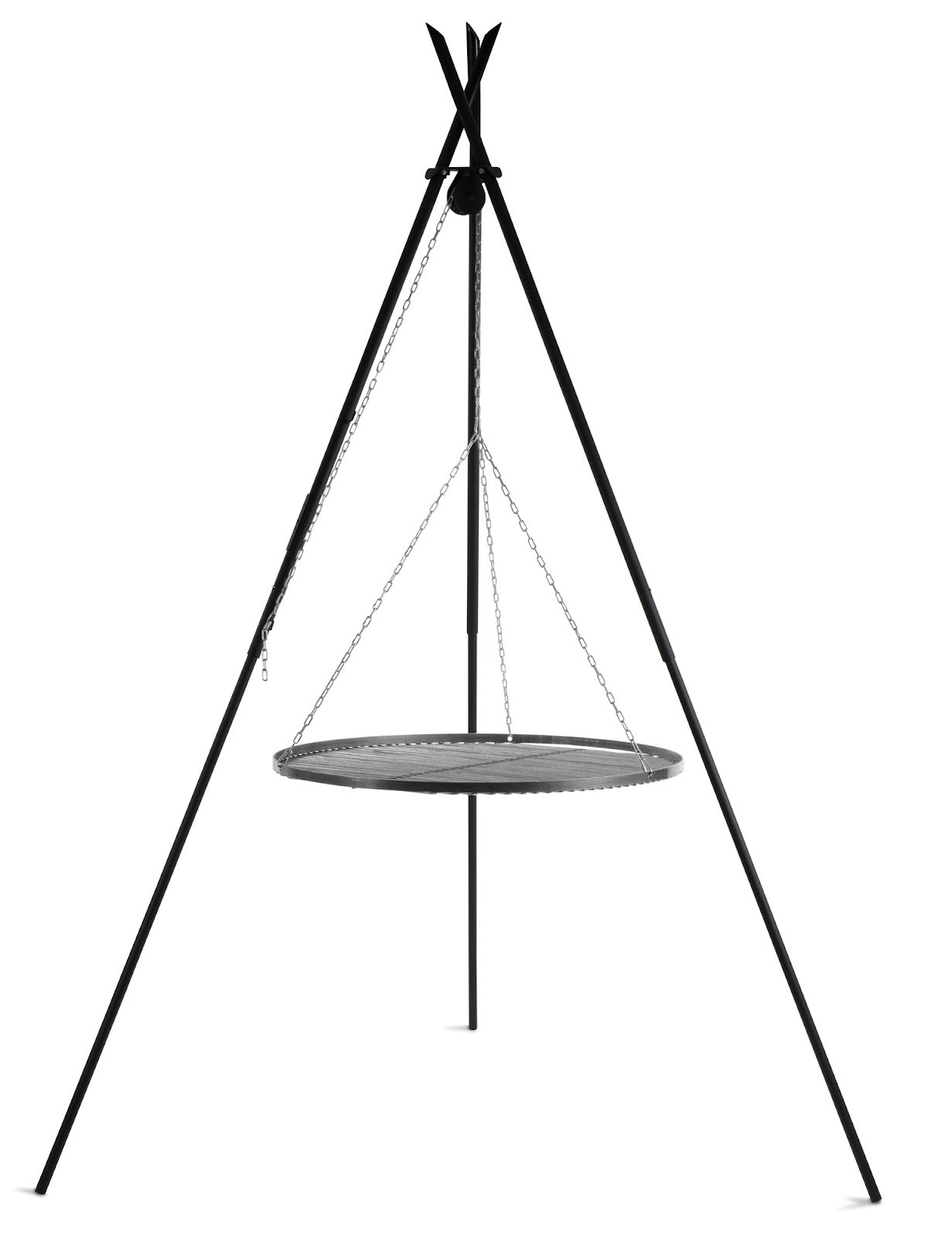 Cookking Schwenkgrill "TIPI" 210 cm - Grillrost aus Rohstahl 60 cm