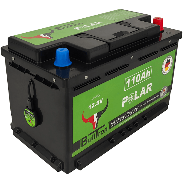 BullTron Polar 110Ah Untersitz mit 150A Dauerstrom inklusiv Smart BMS & Bluetooth App - campermagic