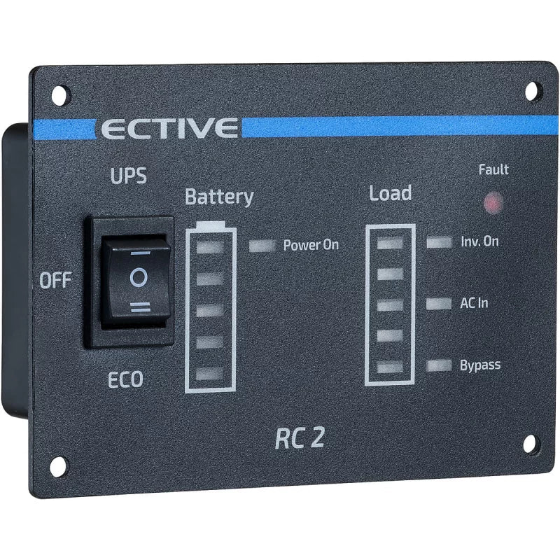 ECTIVE RC2 Fernbedienung mit Ladestandsanzeige für Wechselrichter der TSI-Serie